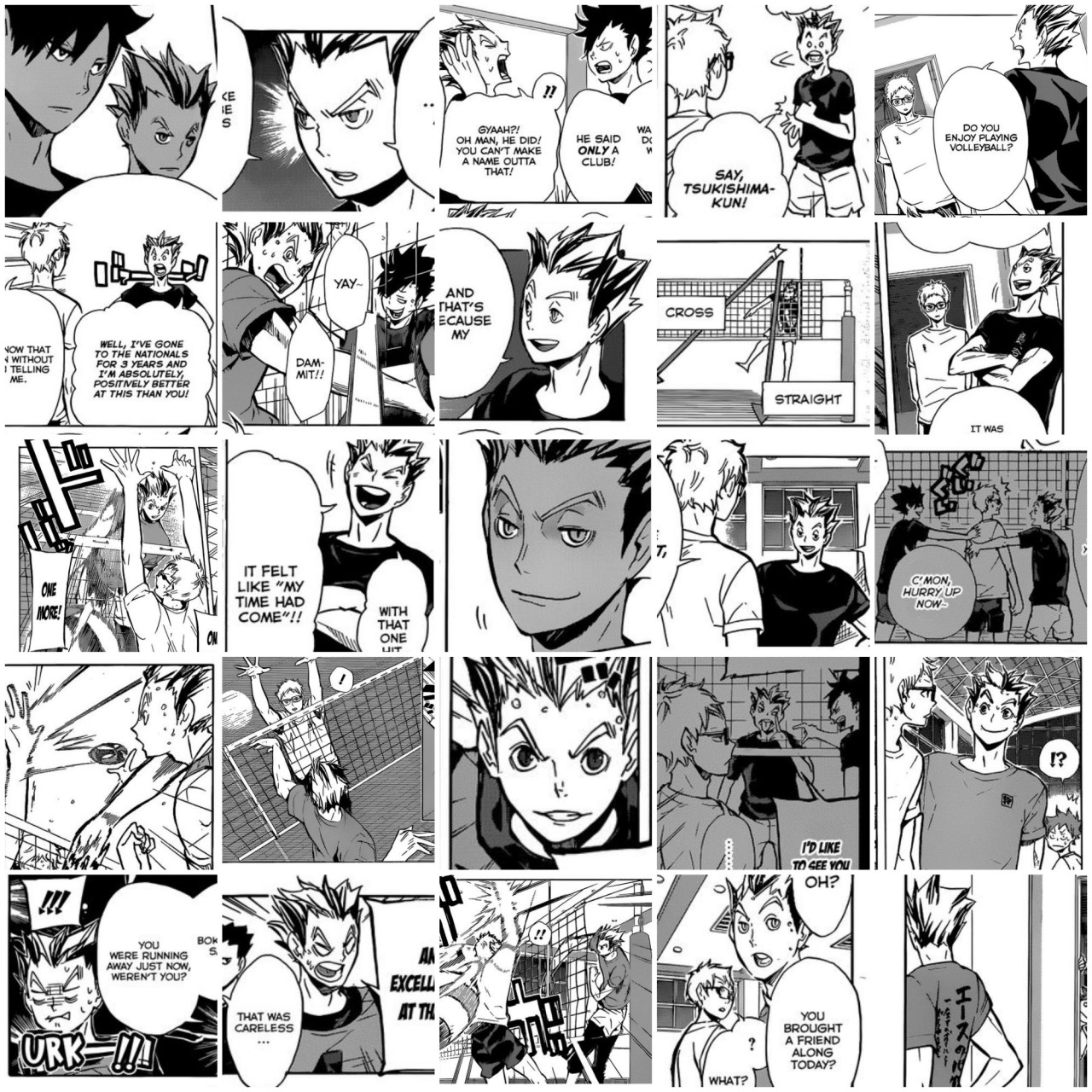 mausalen:  I fucking did it, 243 panels in total Bokuto’s appearances in the manga.