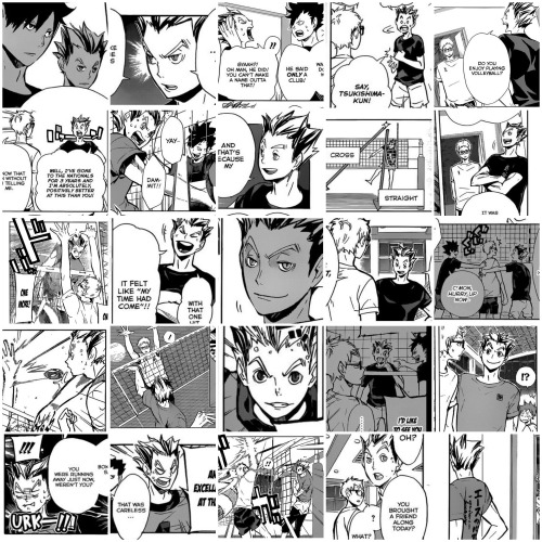 mausalen: I fucking did it, 243 panels in total Bokuto’s appearances in the manga. EVERY. FUCK