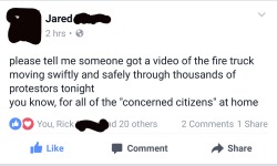 ohdionne:  So Minnesotans showed the fuck up tonight (like we do) - thousands in the street protesting tr*mp’s latest executive disorders. And guess what happened? The old proverb “What if an emergency vehicle needs to get where it’s going” came