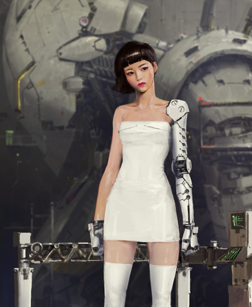ArtStation - personal work_ mech and girl, by Park PyeongjunMore on RHB_RBS