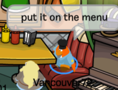 nowaclubpenguinblog:  she really did not want to take my order 