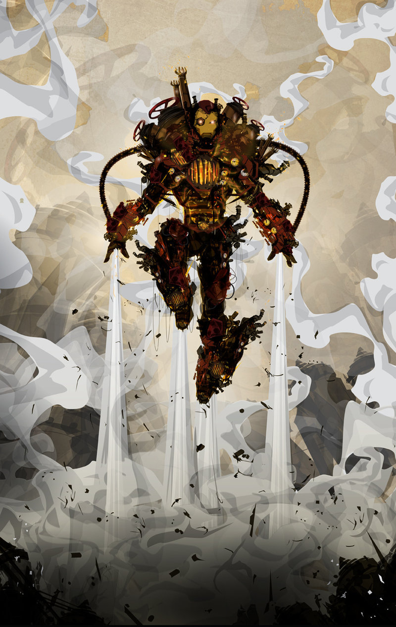 westcoastavengers:  Steampunk Iron Man by Justin Currie