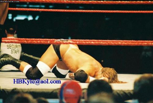 kliqfan1984:  A whole truckload of house show candids involving HHH’s trunks getting yanked down. Because I hoard things like this.  Triple H's Ass on your Dash is Best for Business!