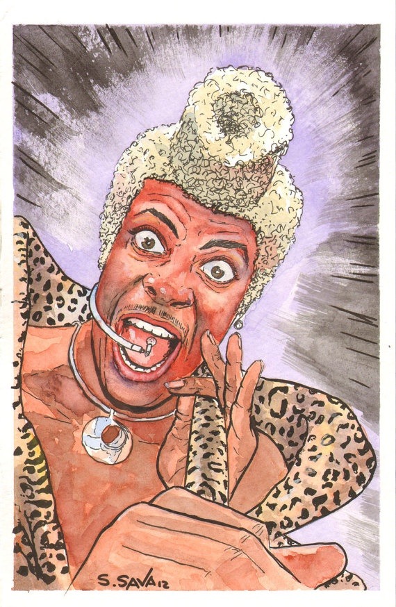 eternallybeautifullyblack:  A very apt depiction of the character Ruby Rhod from