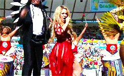  Shakira performing at the FIFA World Cup closing ceremonies (2006, 2010, 2014) 
