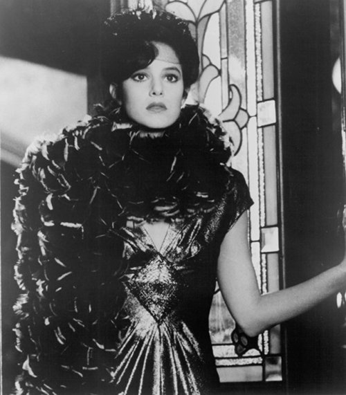 Debra Winger looking very classical Hollywood as wartime prostitute Suzy DeSoto in Cannery Row (1982