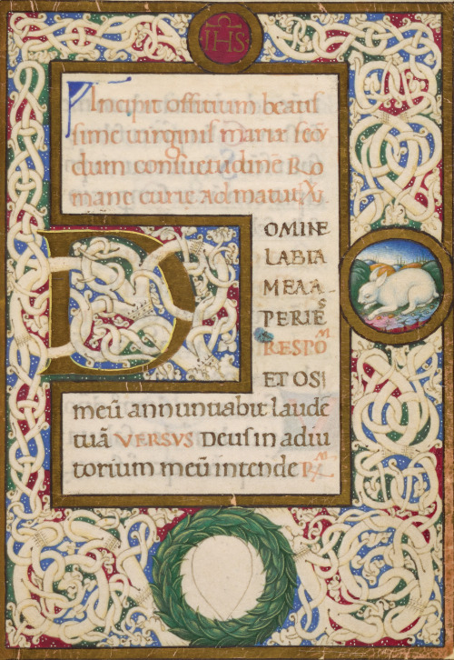 Book of Hours, Use of RomeSiena, ca. 1475; illuminators: Liberale da Verona (miniatures) and Gioacch