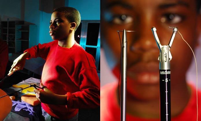 indiedynamo:
“scienceyoucanlove:
“ Tony Hansberry II was a ninth-grader. The new sewing technique he has developed helps to to reduce the risk of complications and simplifies the hysterectomy procedure for less seasoned surgeons.
His goal is to...