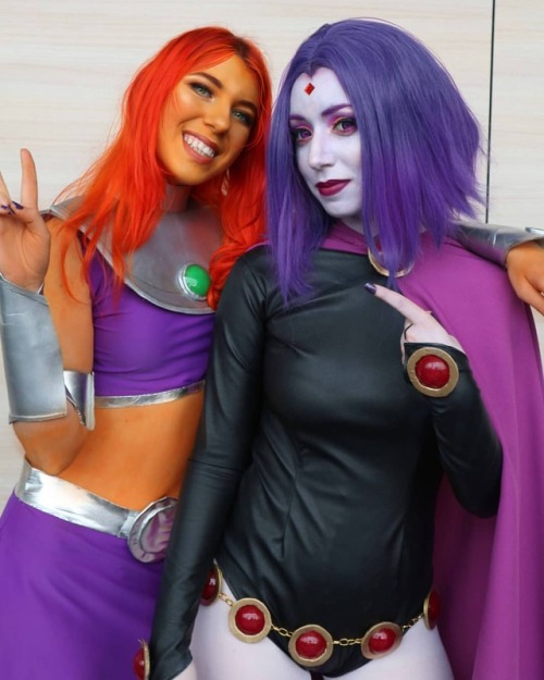 GIRLFRIEND MATERIAL pt.2 The real ship of Teen Titans Raven: me Starfire: @shirocosplayer ❤️❤️ @luc