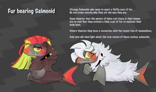  Splatoon Ocs: Fur bearing Salmonid ! I’ve been wanting to do these since the return of the ma