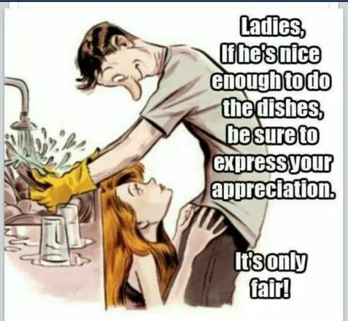 herdirtyman:  naughtyhousewife27  B, is this how I am to show my appreciation when you do the dishes