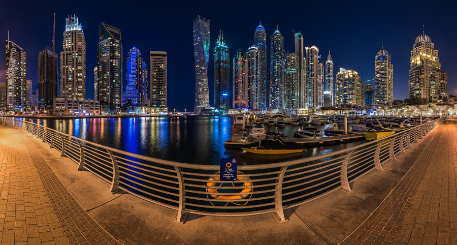 morethanphotography:  Dubai - Marina Skyline Panorama by claude_castor