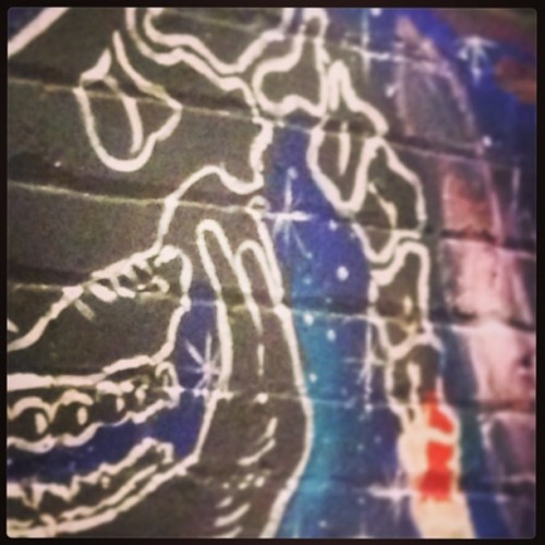 What is this you may ask? This is just the #sneakiest of #sneak #preview of my #mural almost ready f