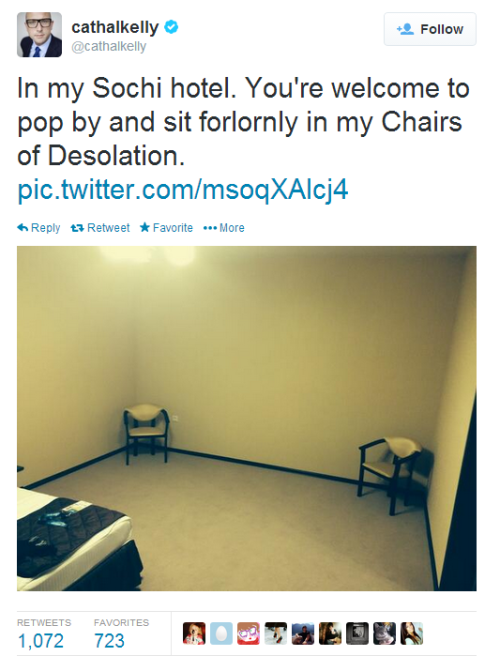 itseasytoremember:by far the best Sochi tweet so far