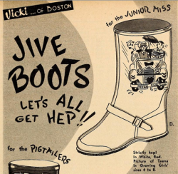 devilduck:  These Jive boots from Vicki of Boston are strictly hep. Let’s all get hep!