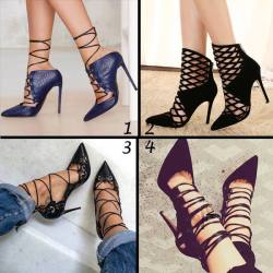 ideservenewshoesblog:  Blue Ankle Wrapped Lace Up Sandal Boots - Shoespie
