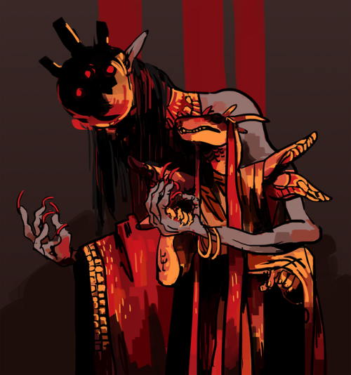 foulserpent:I had a disturbing dream. I can only recall one part. A tall figure with a golden mask l