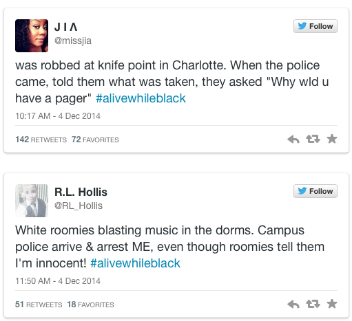 micdotcom:  #AliveWhileBlack is the heartbreaking response to #CrimingWhileWhite