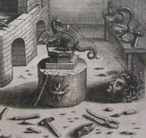 Wenceslaus Hollar, The File and the Viper, 1665