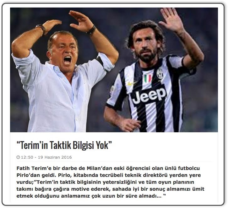 Pirlo’nun kitabindan...