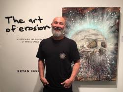 vanssnow: Last night ruled! @bryaniguchi’s first solo art exhibit, The Art of Erosion, is a wrap. Originals and fine art prints are still available through Asymbol. Photo: Jens Heig 