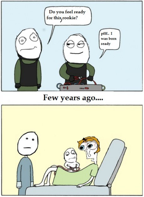 9gag:  Born ready….Literally 