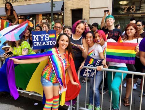 “I was so honored to be one of the Grand Marshal’s at the #NYCpride March❤️ Seeing the communi