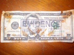 milliondollarnigga:  carlosvlstr:  Got this as change. Probably shouldn’t be in circulation…  Jesus          