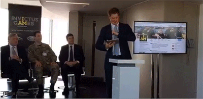 royalwatcher:  Prince Harry sending out his first tweet announcing the Invictus Games tickets going 