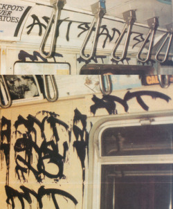 babylonfalling:  ANT panels and headboards in Coney Island, 1986 