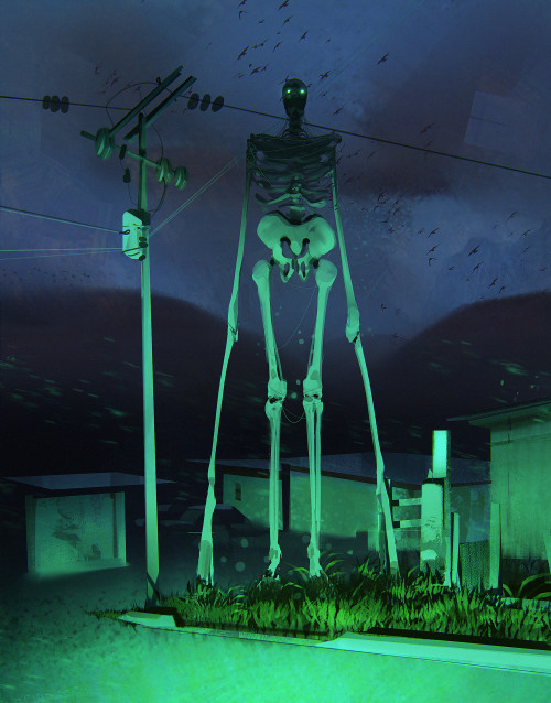 ex0skeletal-undead:Giant Skeletons by  Jocelin