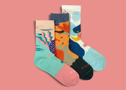 lesstalkmoreillustration:Socks Designed By GoodpairSocks On Etsy*More Things & Stuff