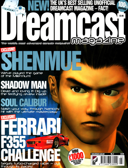 segacity:    Dreamcast Magazine Issue #3 – ‘Shenmue’ Cover. @Shenmue_3