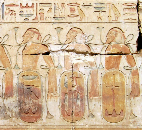 Representation of Asiatic men from the temple of Ramesses III