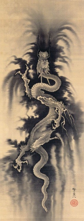 1five1two - ‘Ascending Dragon’. Suzuki Kiitsu. 19th century.