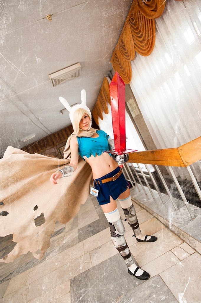 anthonygrey:  zty0:  Kaito Einsam made an epic Fionna The Human cosplay, making a