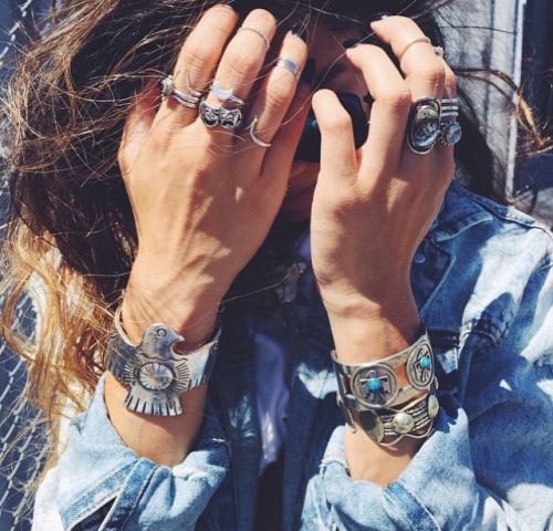 ♡ silver cuffs ♡