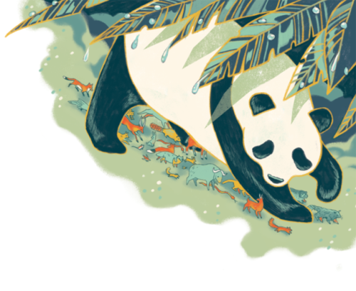  Self-initiated editorial piece, based on the idea that giant pandas function as what’s known as “um