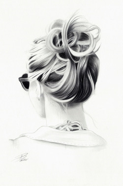 davepinsker:  Hair Study 2  Graphite Pencils