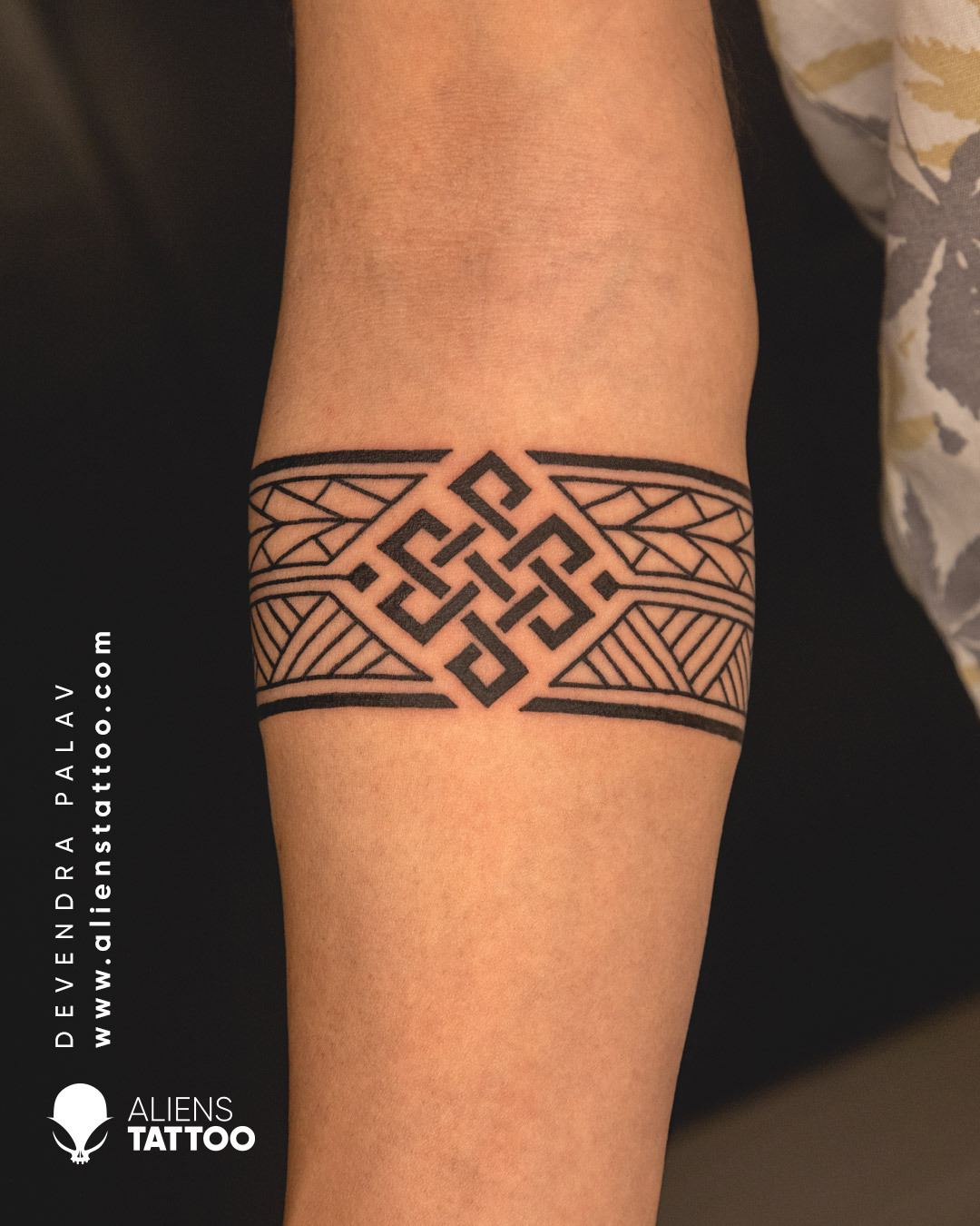 Aliens Tattoo — Checkout this amazing Armband tattoo by Devendra...