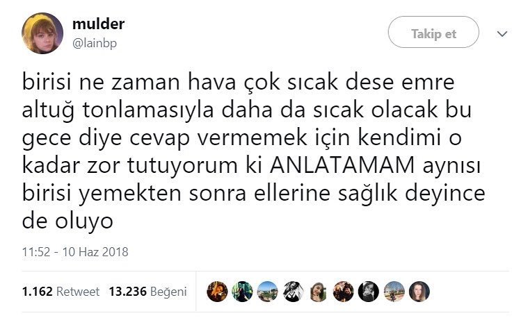 birisi ne zaman hava çok...