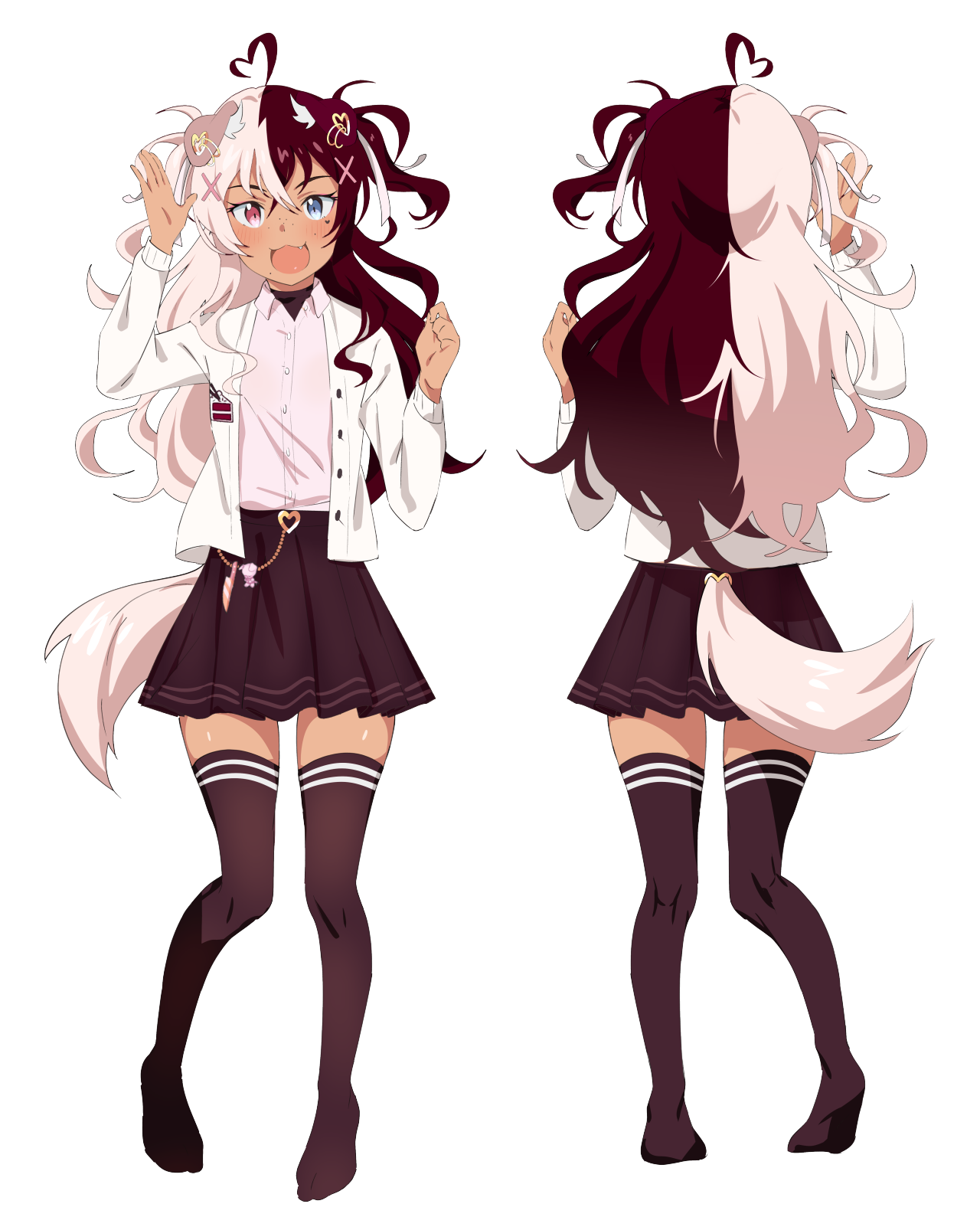 aw beans — reference sheet for vtuber Koinu comm info