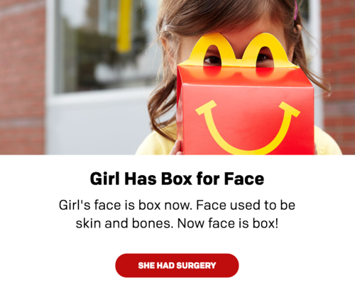 Changed some words on McDonalds.com today