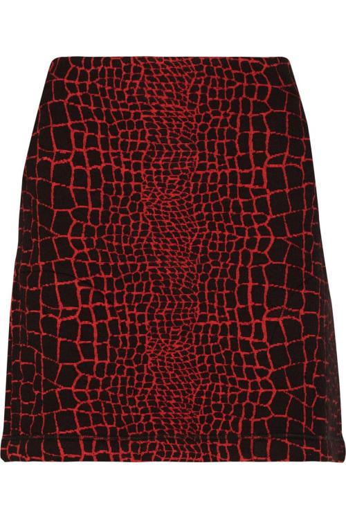 hipster-miniskirts:Reptile-jacquard jersey mini skirt