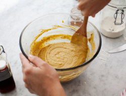 sweetoothgirl:  VEGAN PUMPKIN WAFFLES  