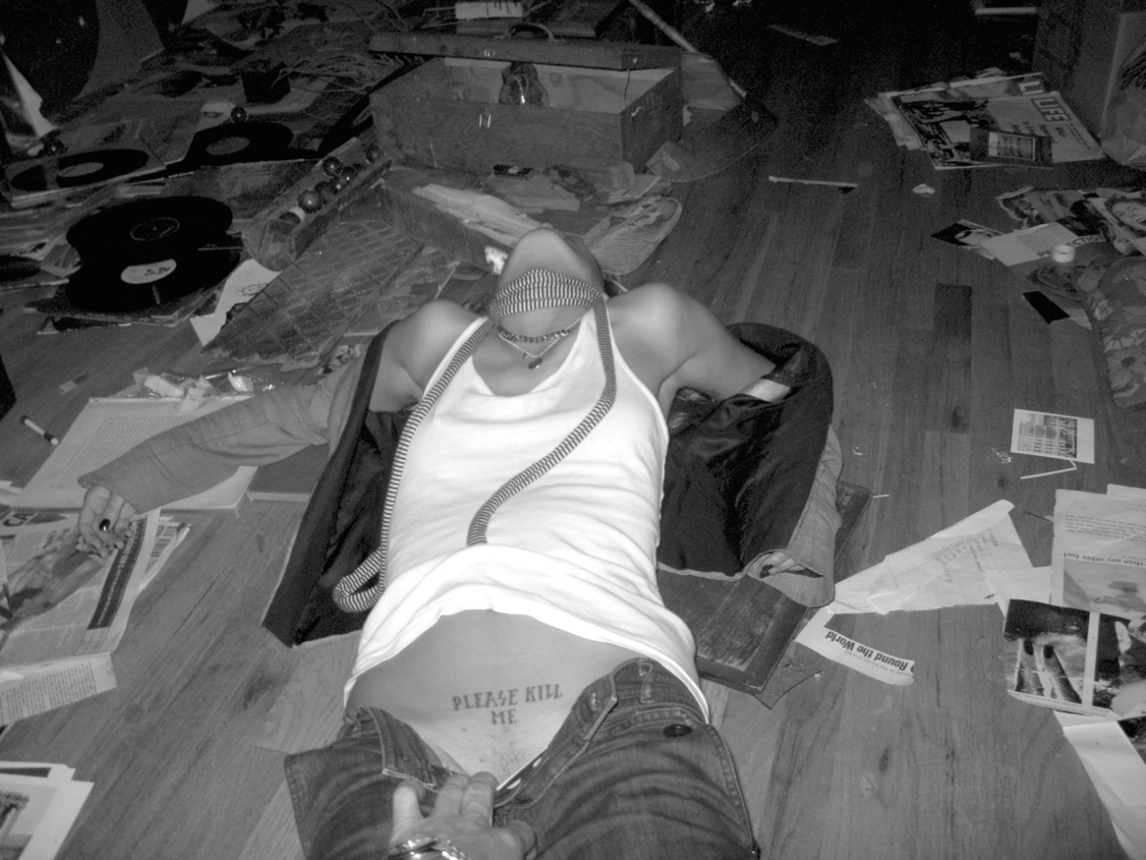 disturber-magazine-blog:  A night in Dash Snow’s studio, March 2008 Photo Olivier