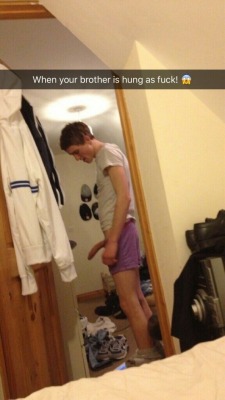 naughtyshitt:  funnyboy1074:  bulgesbuttsboys:    Always deserve a reblog  I’d be that friend who’d wait til you fall asleep then sneak over to your brother’s room &amp; let him gimme that 🔥🔥 cock 😈 your brother deep dicking this tightt