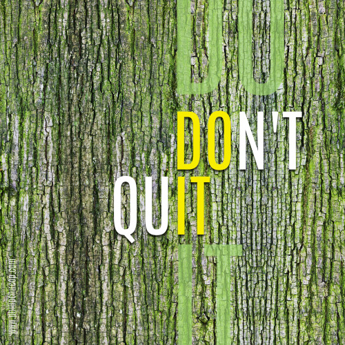 DON’T QUIT