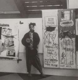 strangedecay:  Jean-Michel Basquiat  ♥ pure genius.