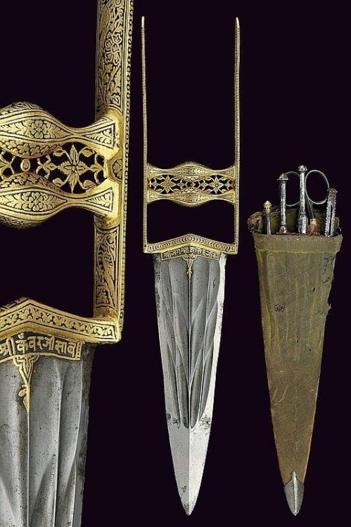 we-are-rogue:Katar Daggers, India, 17th-19th centuriesBejewlled Katar, Gujarat, India, 19th CenturyB